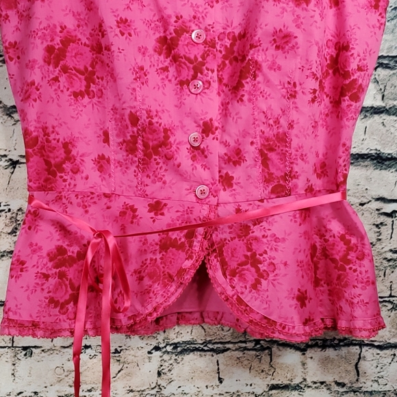 THRDP - NWOT Pink Prairiecore Floral Camisole Top - Picture 5 of 6